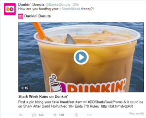 Shark Week Dunkin Donuts